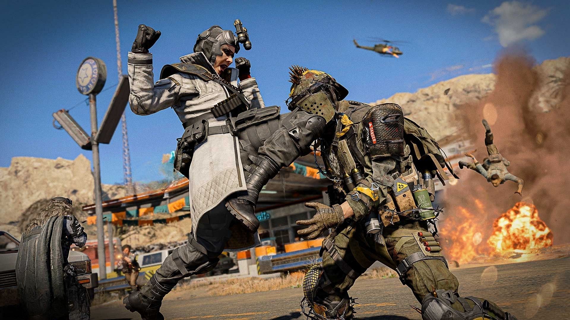An Operator executing a Finishing Move in Call of Duty