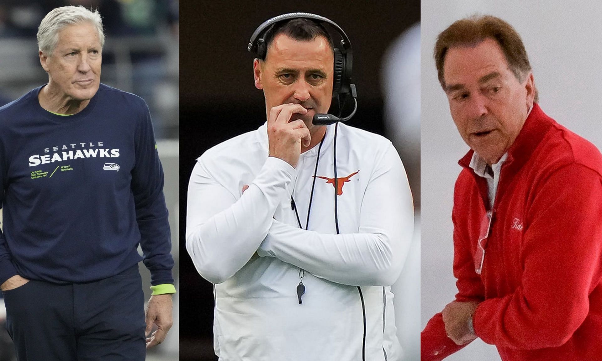 Texas HC Steve Sarkisian reflects on valuable lessons from Saban and Carroll&rsquo;s contrasting approaches.