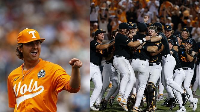 "This kinda weird" "WTF???": Fans react to Tennessee Volunteers' players' unique handshake amid 2024 CWS final