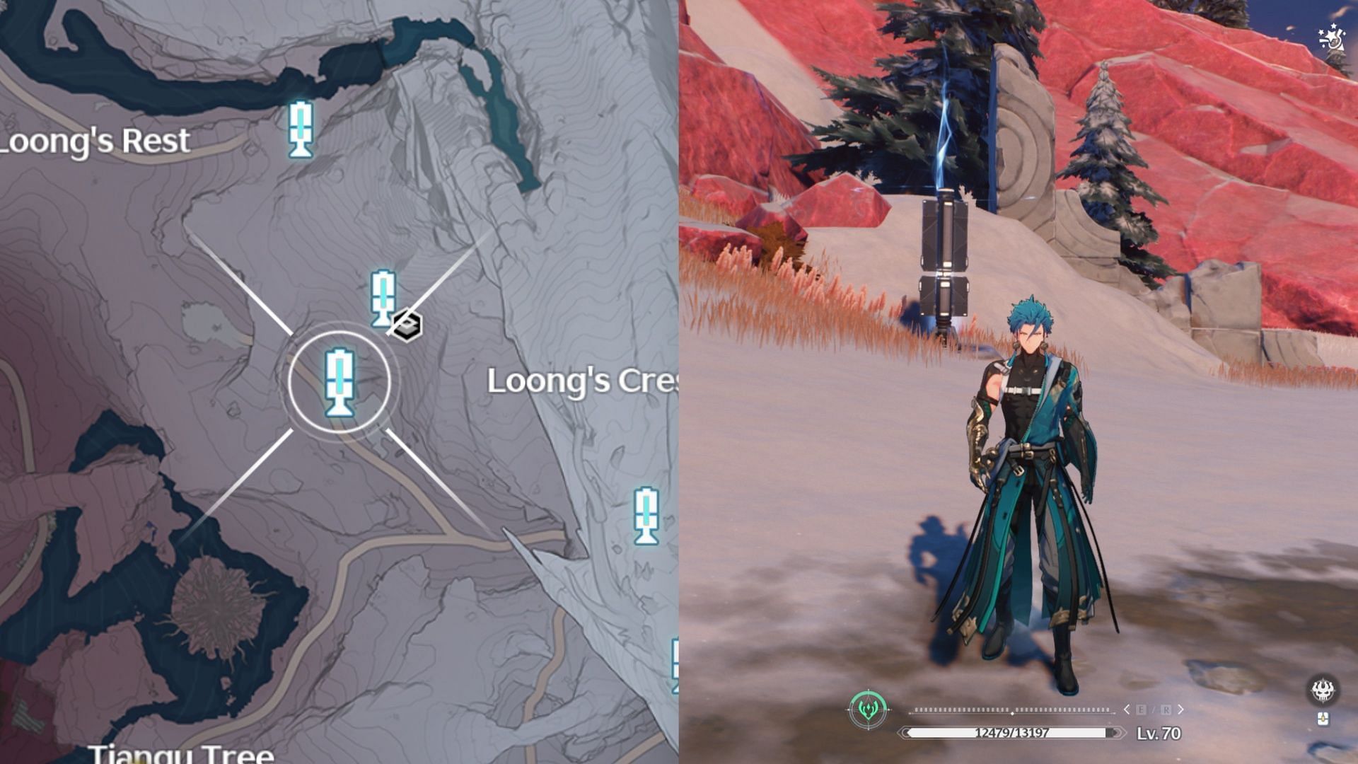 Resonance Beacon #4 in Loong&#039;s Crest (Image via Kuro Games)