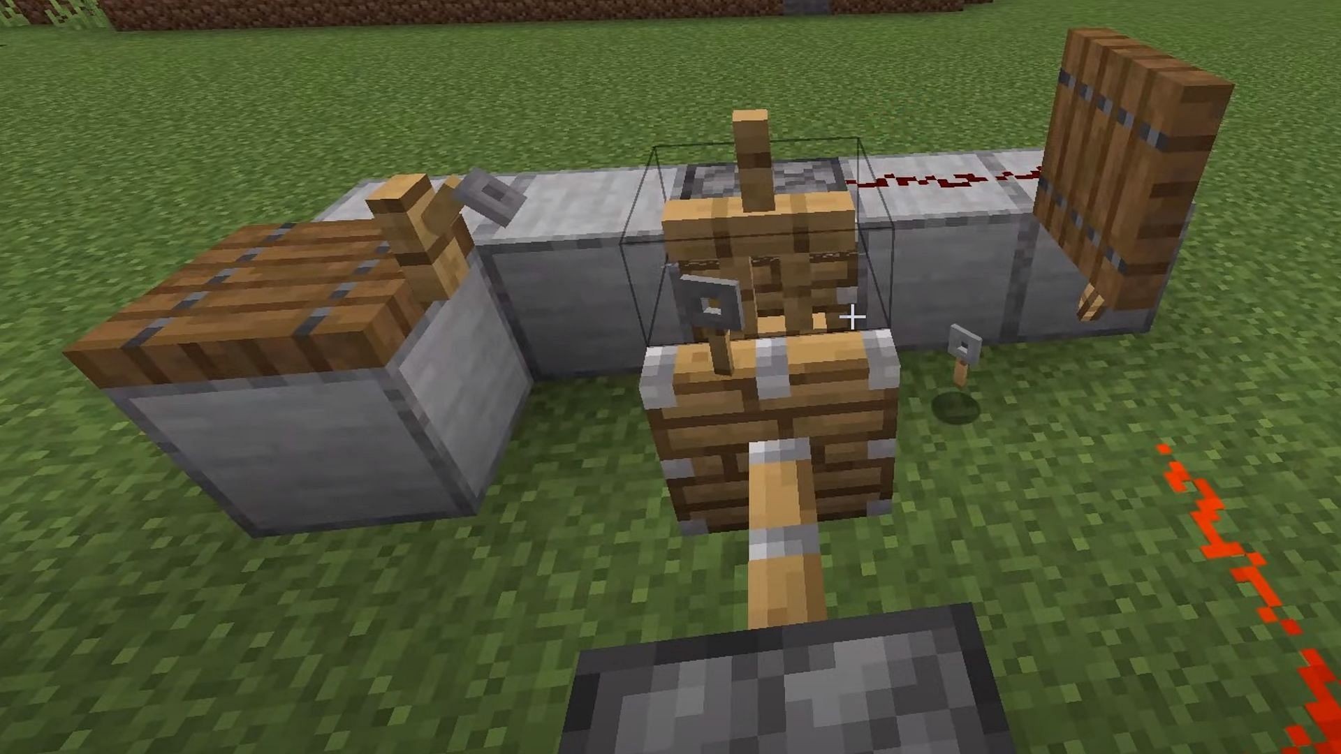 A tripwire duplication glitch machine (Image via BrianCraft/YouTube)