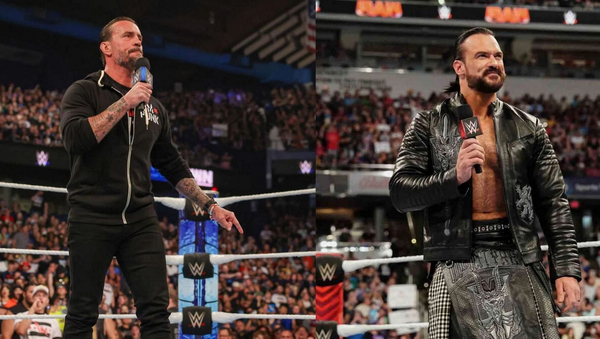WWE सुपरस्टार सीएम पंक और ड्रू मैकइंटायर (Photos: WWE.com)