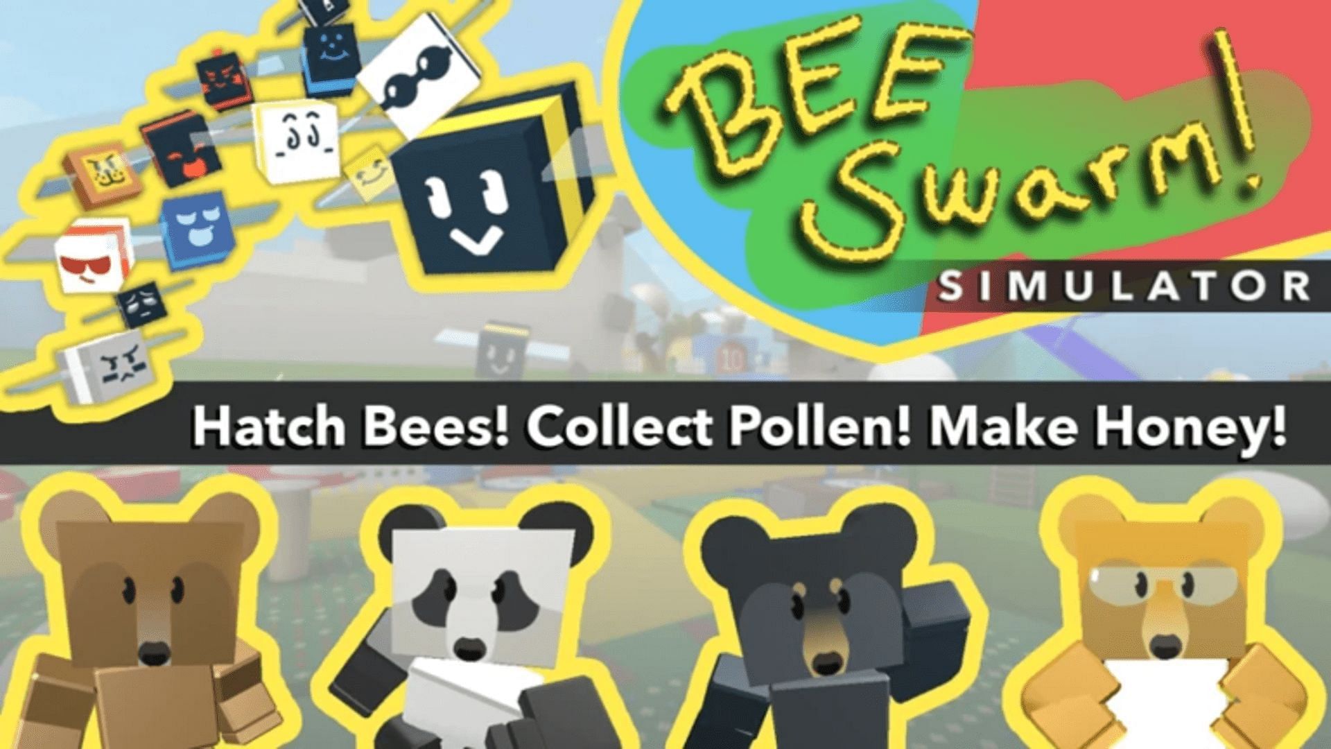 Official cover for Bee Swarm Simulator (Image via Roblox)