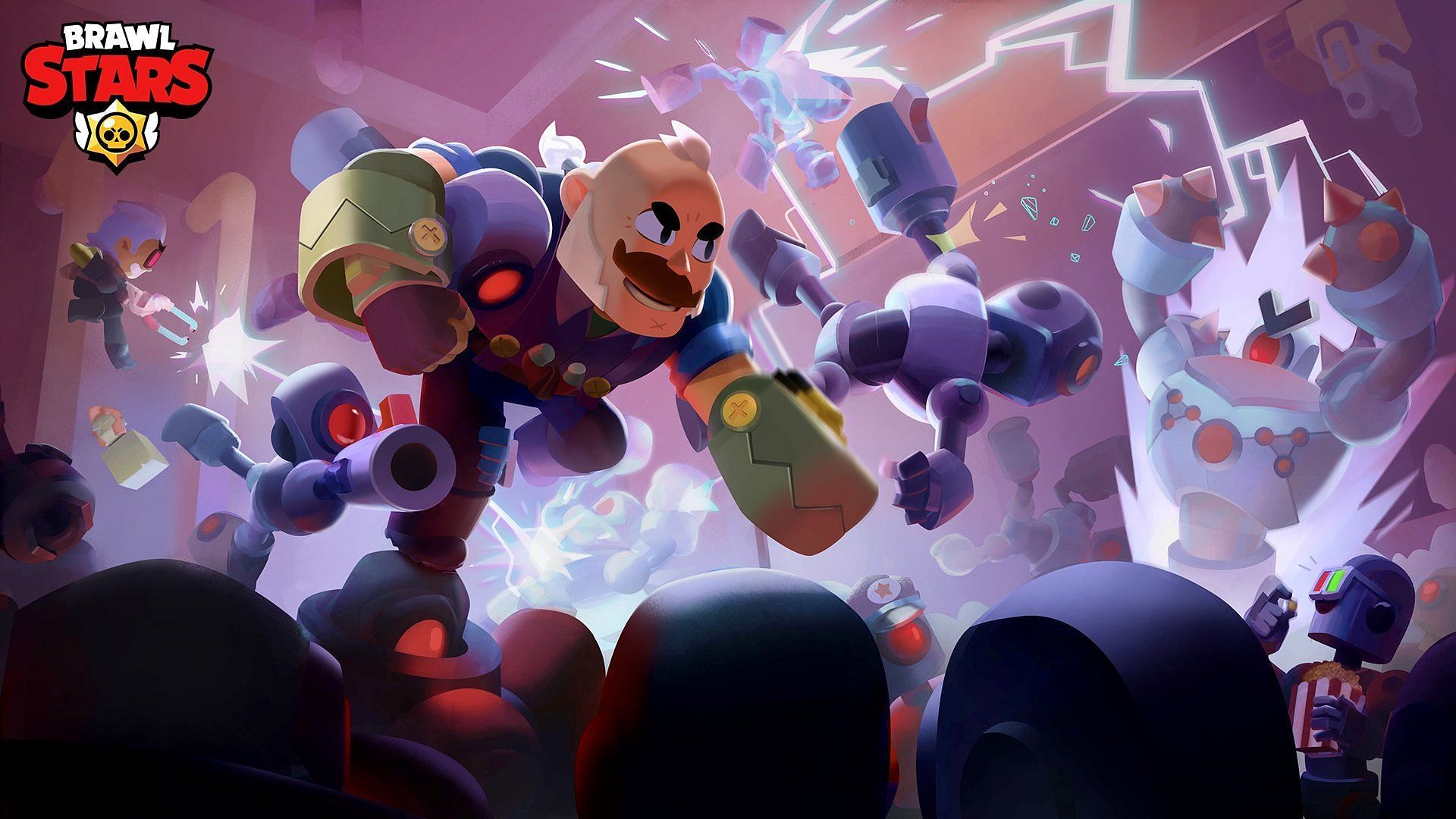 Sam damages an opponent with metallic Knuckle Busters (Image via Supercell)