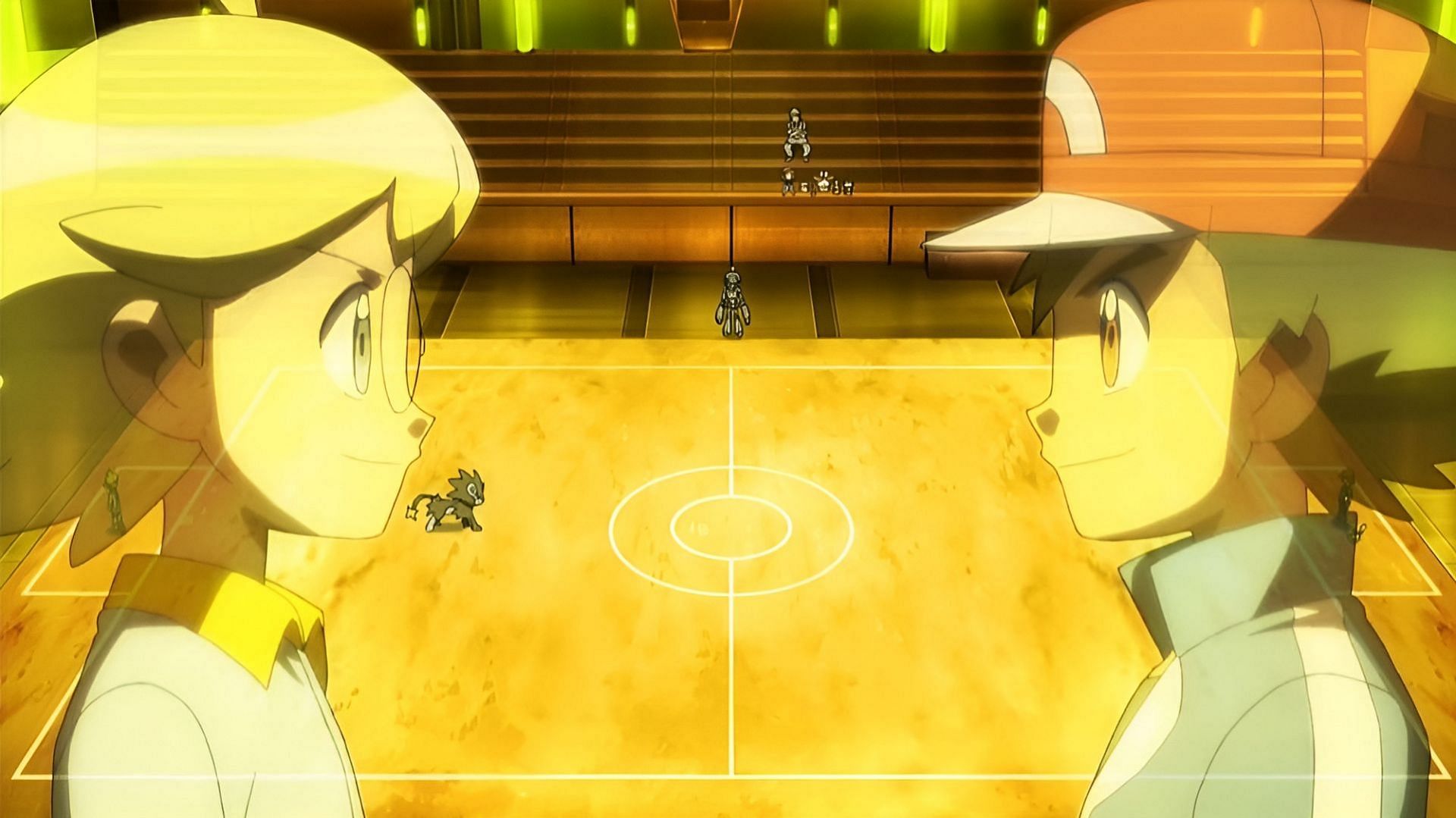 Ash battles his figurative protege in this Pokemon XY episode (Image via The Pokemon Company)