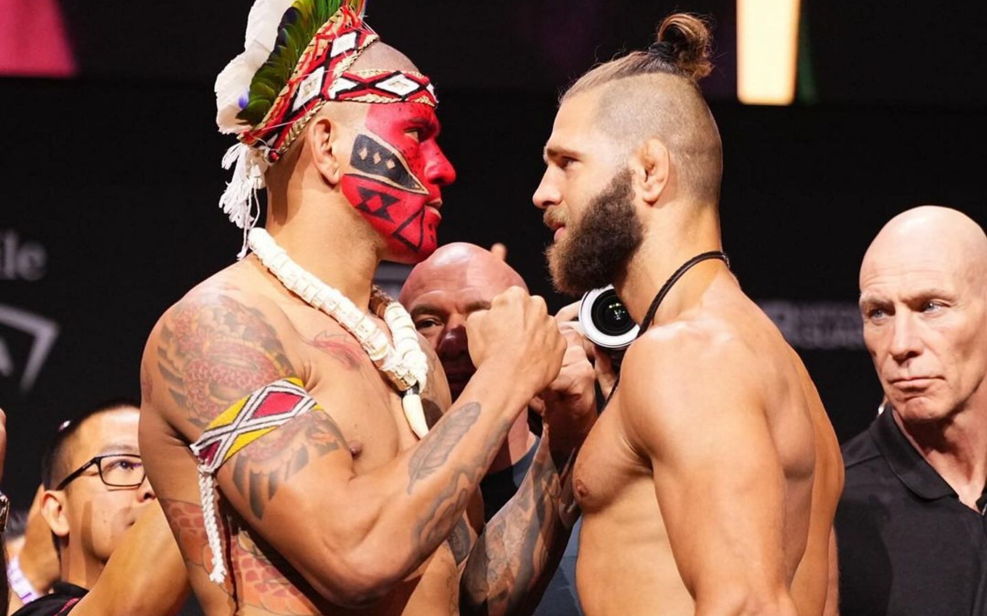Alex Pereira (left) and Jiri Prochazka (right) fought at UFC 303 [Image courtesy: @ufc on Instagram]