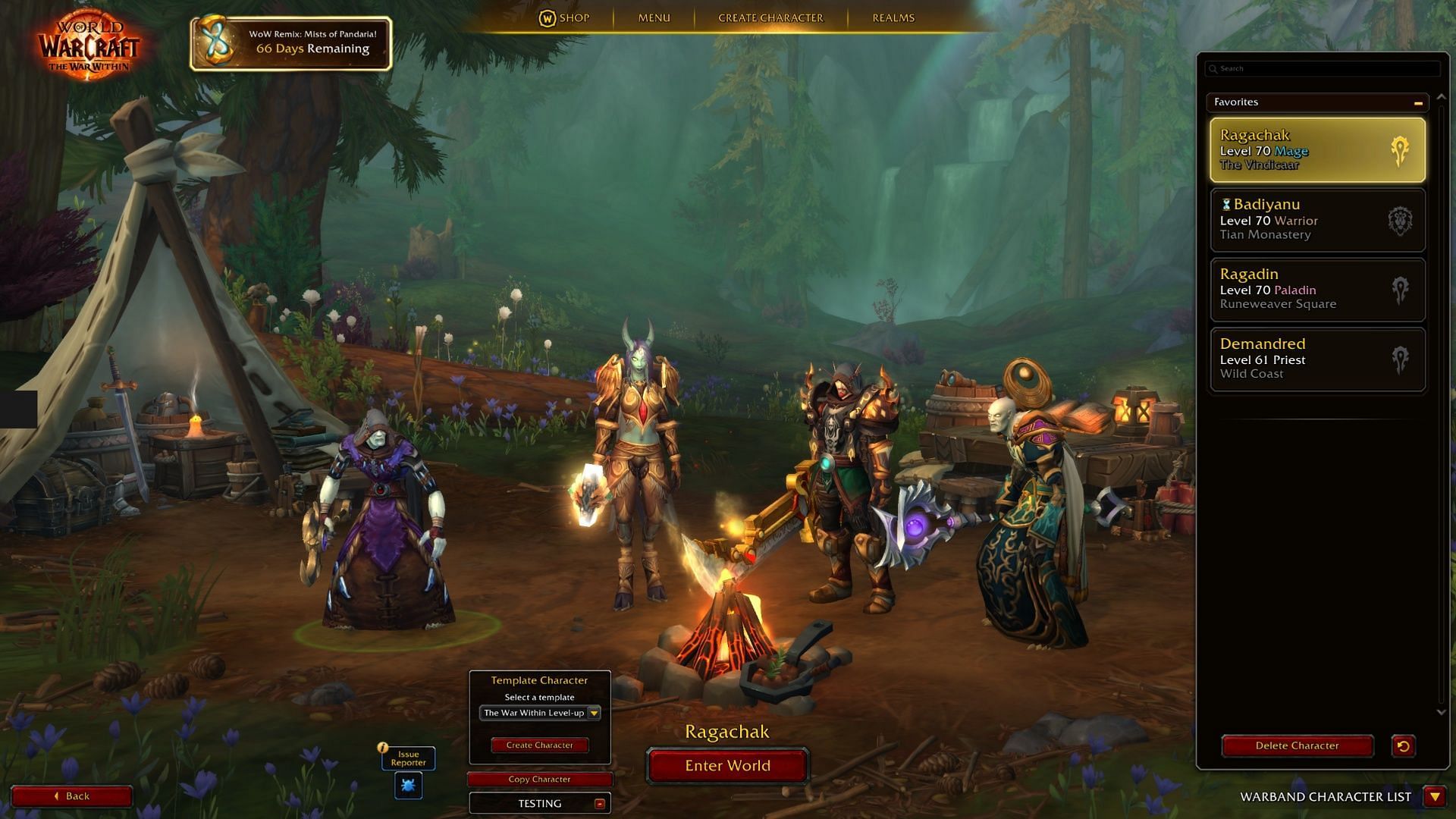 Having a prepared Warband will make things a bit easier (Image via Blizzard Entertainment)