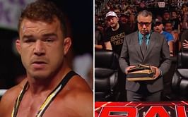 One Wyatt Sicks member arrives suddenly on RAW; gives Michael Cole a mysterious package