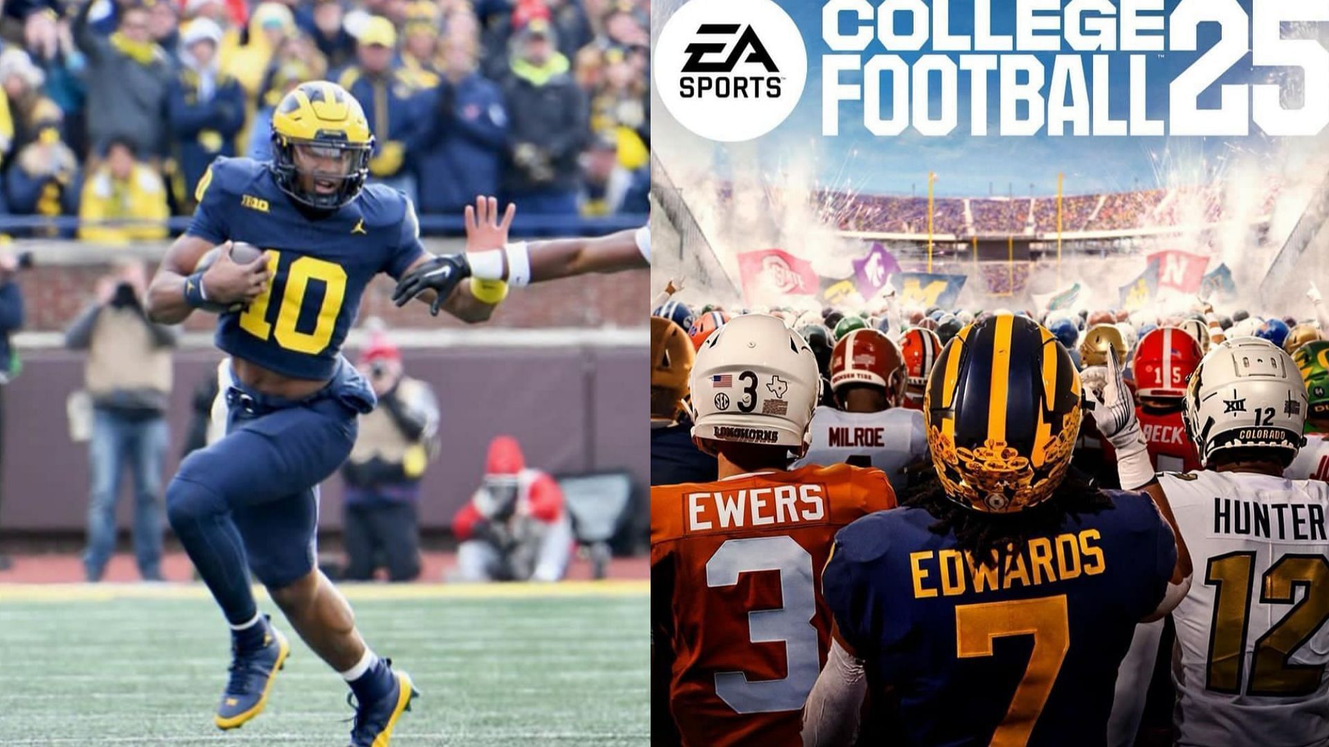 Michigan star Alex Orji and the EA Sports College Football 25 game