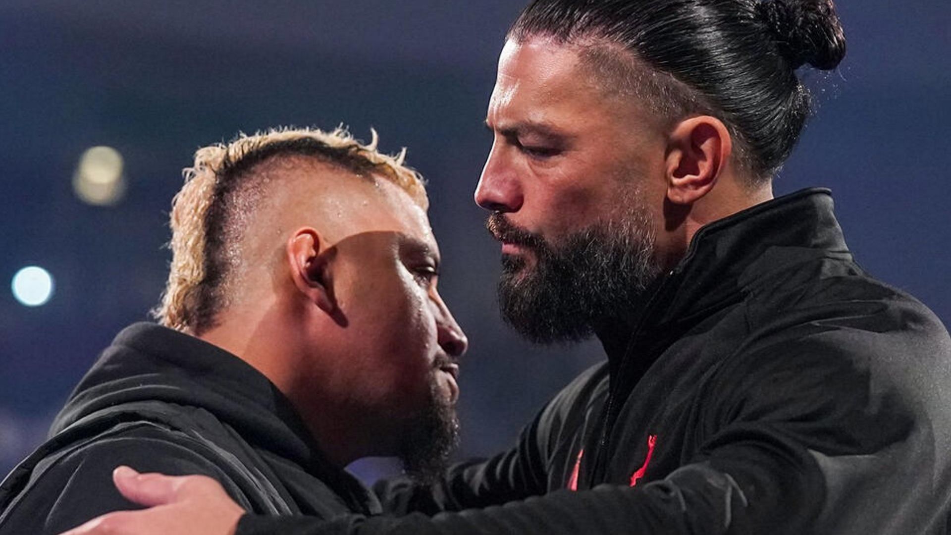 Solo Sikoa and Roman Reigns in December 2023 [Photo credit: WWE]