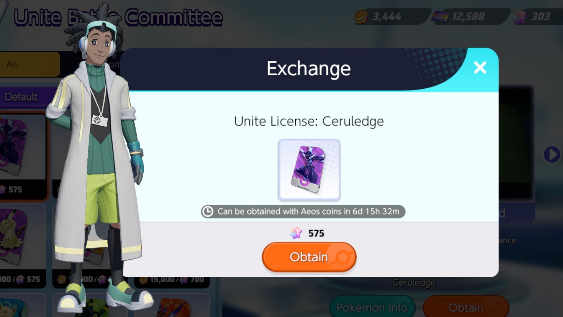 Ceruledge can be purchased in the in-game shop. (Image via The Pok&eacute;mon Company)