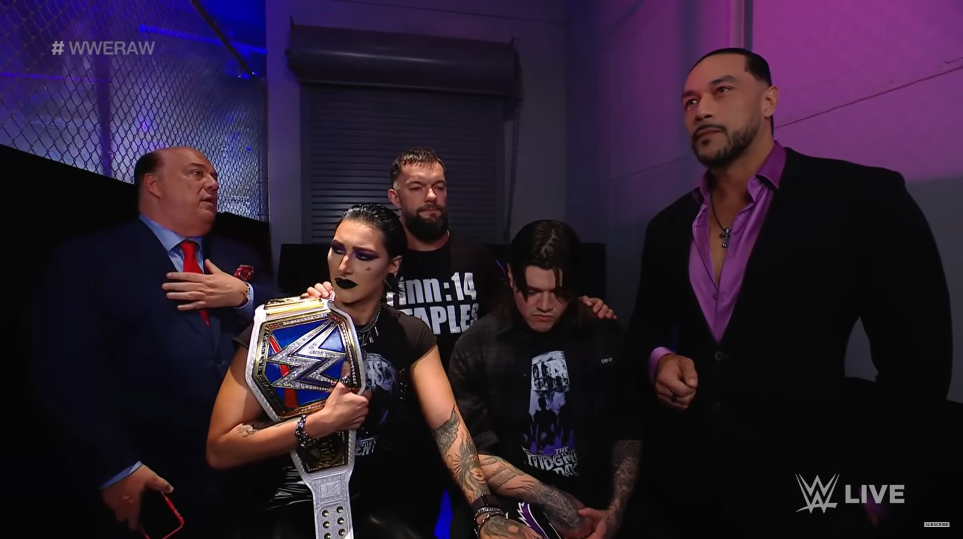 Heyman with The Judgment Day (via WWE