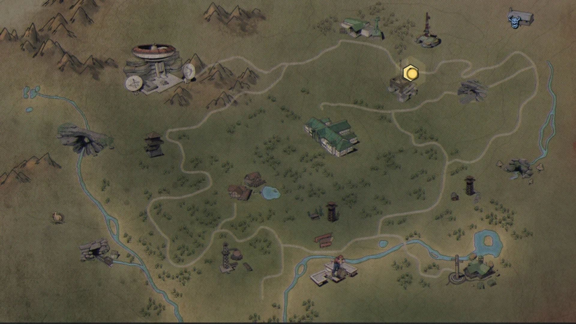 The new Skyline Valley map in Fallout 76 (Image via Bethesda Game Studios)