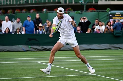 Maxime Cressy at the 2023 Wimbledon. (Photo: Getty)