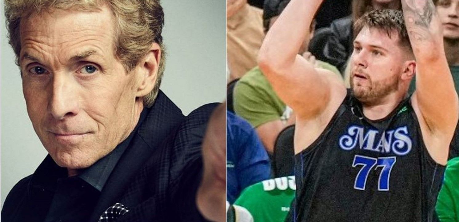 Watch: Skip Bayless blasts Luka Doncic in fiery rant after Mavericks fall to 0-3 in NBA Finals (Photos from X pages of Skip Bayless and Dallas Mavericks)