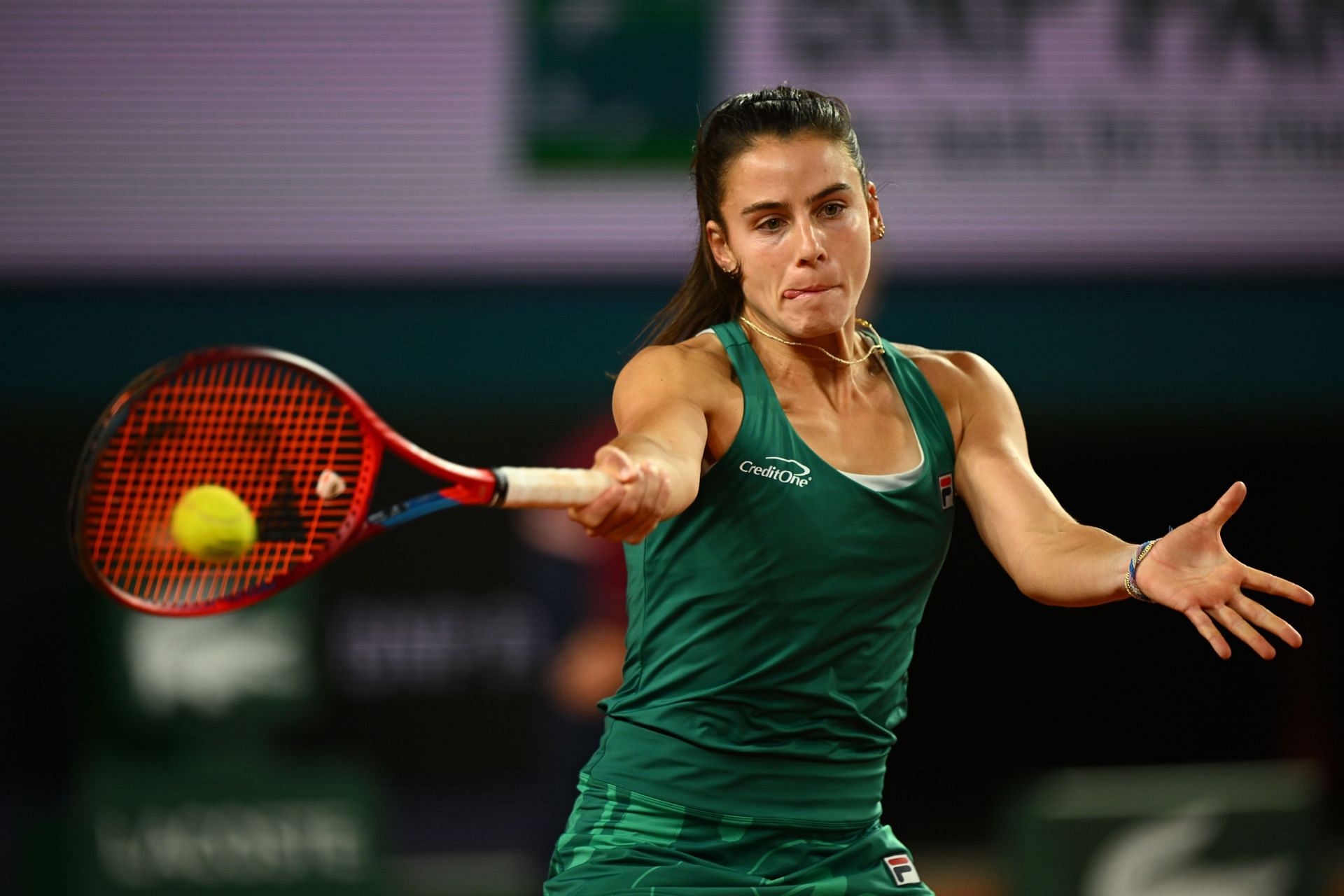 Emma Navarro at the 2024 French Open. (Photo: Getty)