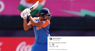 "Exposed" - Fans slam Shivam Dube for scoring 3 off 9 balls in IND vs PAK 2024 T20 World Cup clash