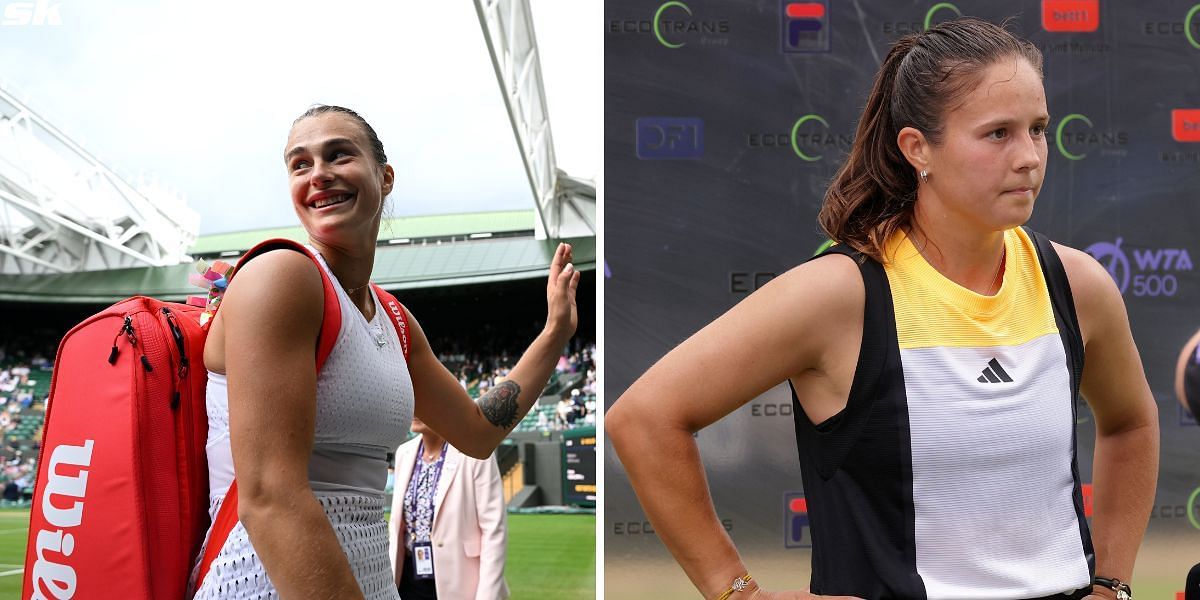 Aryna Sabalenka (L), Daria Kasatkina (Source: Getty)