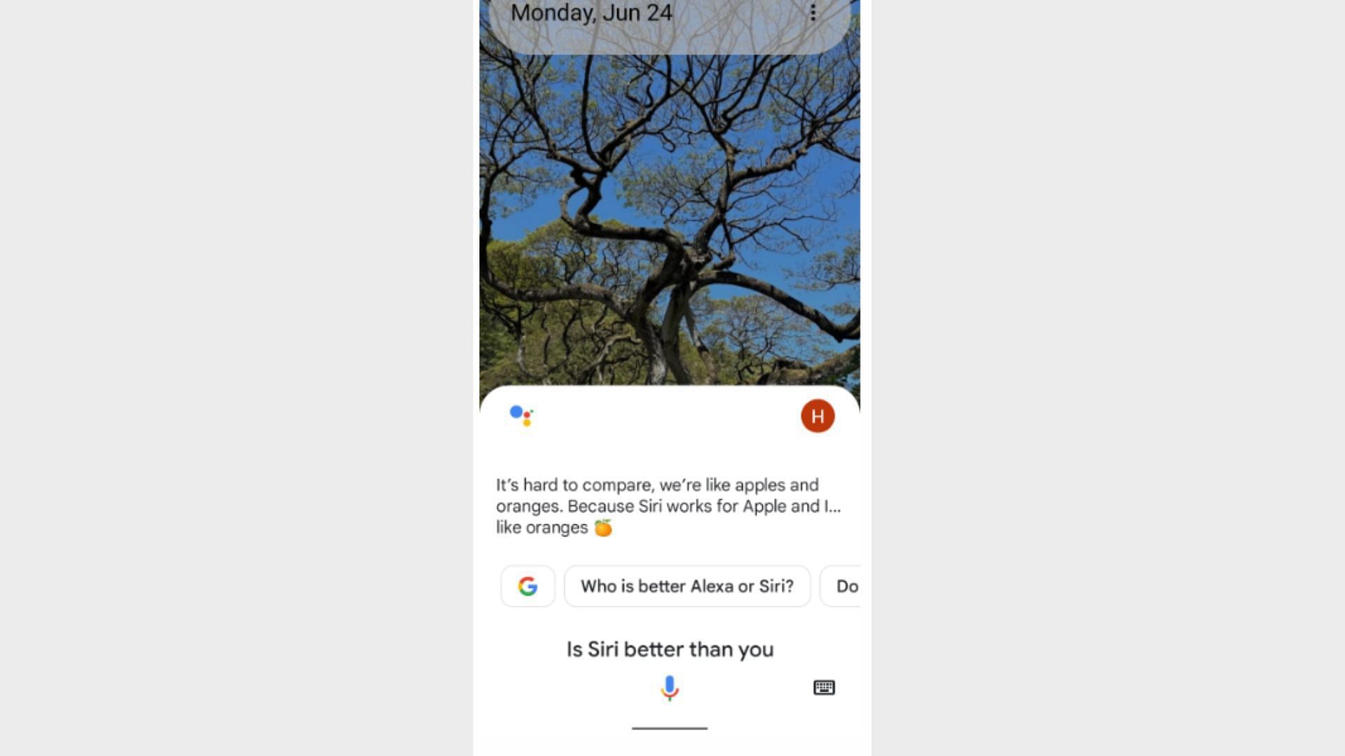 Google Assistant vs Apple Siri: Test case 10 (Image via Sportskeeda)