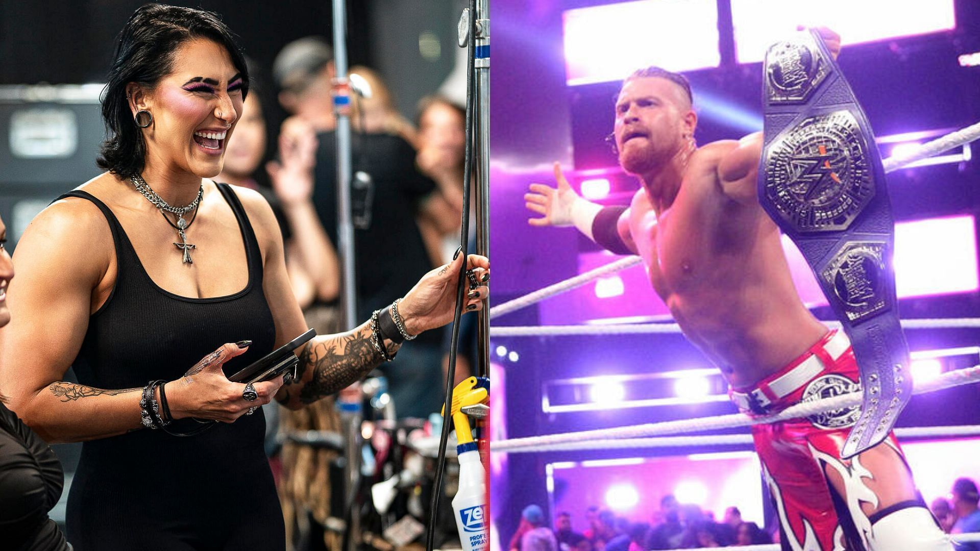 Rhea Ripley (left) and Buddy Matthews (right) [Image Credits: WWE.com]