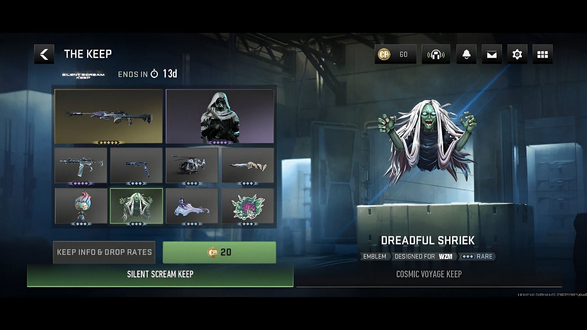 Dreadful Shriek Emblem in Warzone Mobile (Image via Activision)