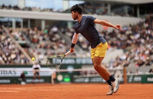 Alcaraz at the 2024 French Open - Day 8