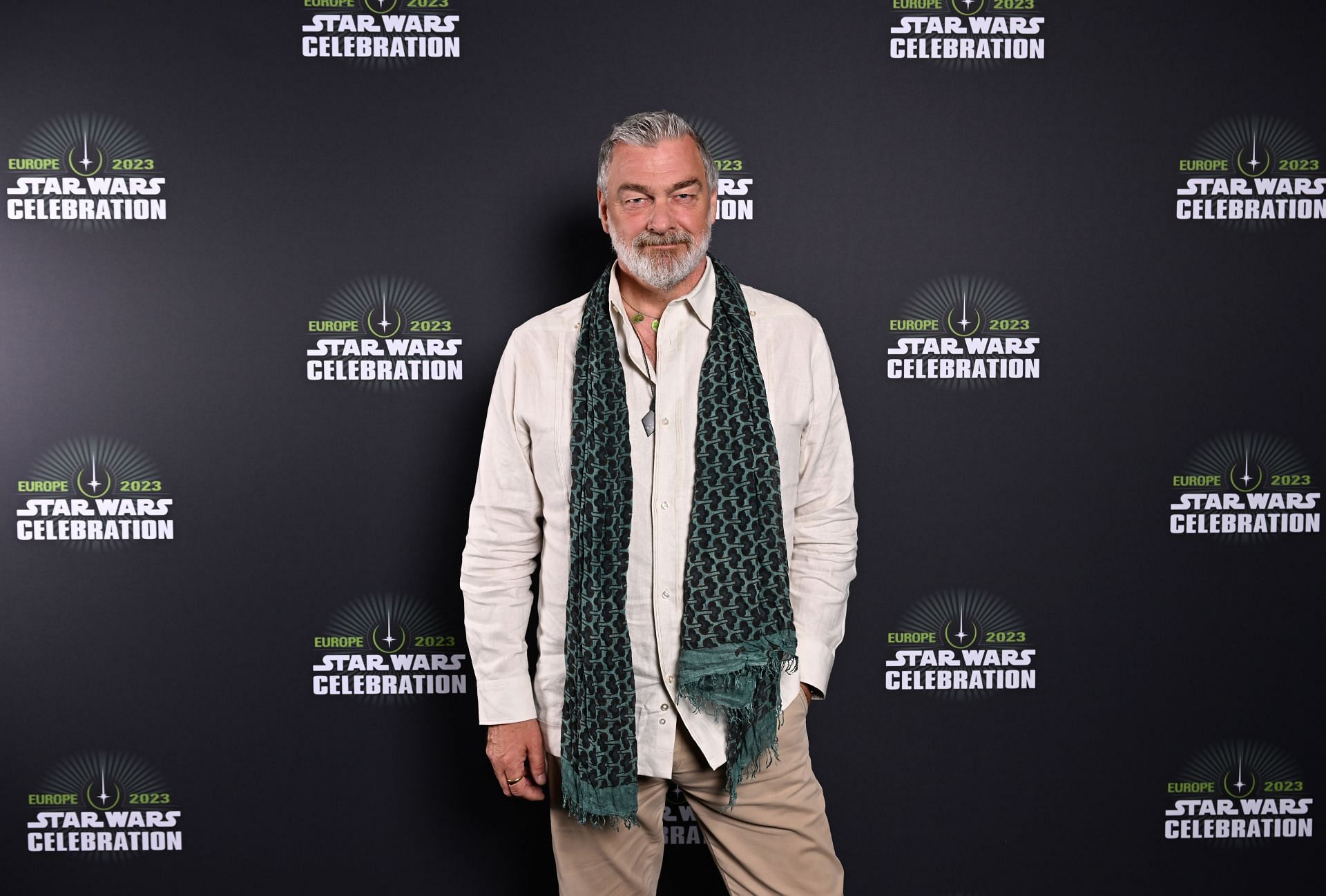 Ray Stevenson at Star Wars Celebration 2023 Ahsoka Panel (Image via Getty)