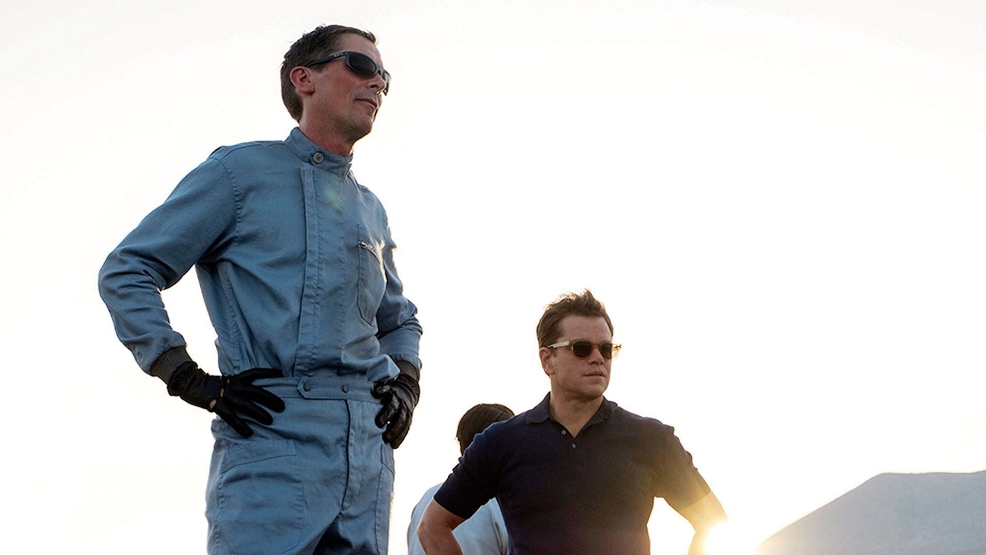 Christian Bale and Matt Damon seen in Ford v Ferrari (Image via Facebook/Ford v Ferrari)