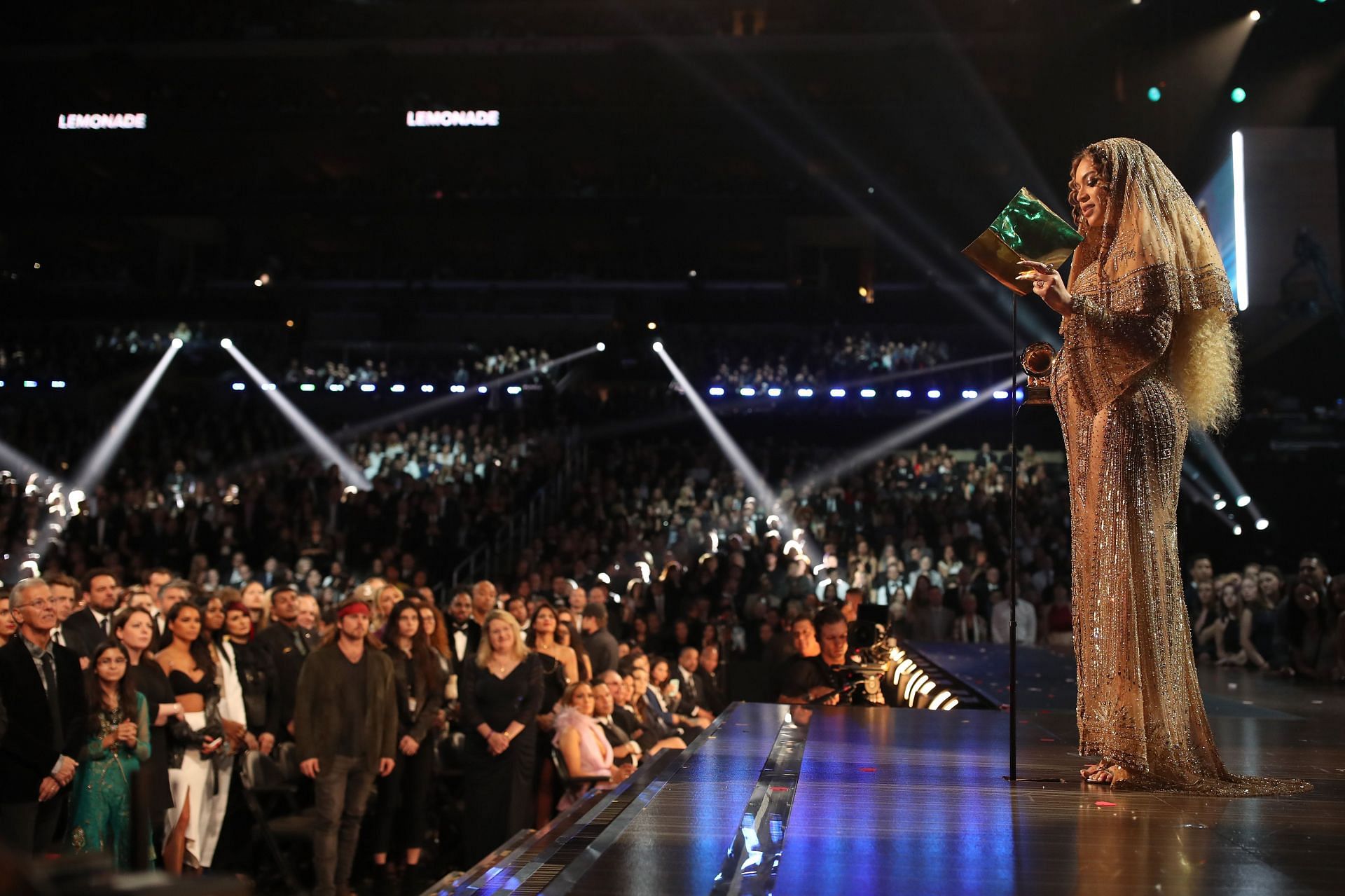 The 59th GRAMMY Awards - Roaming Show (Image via Getty/Christopher Polk)