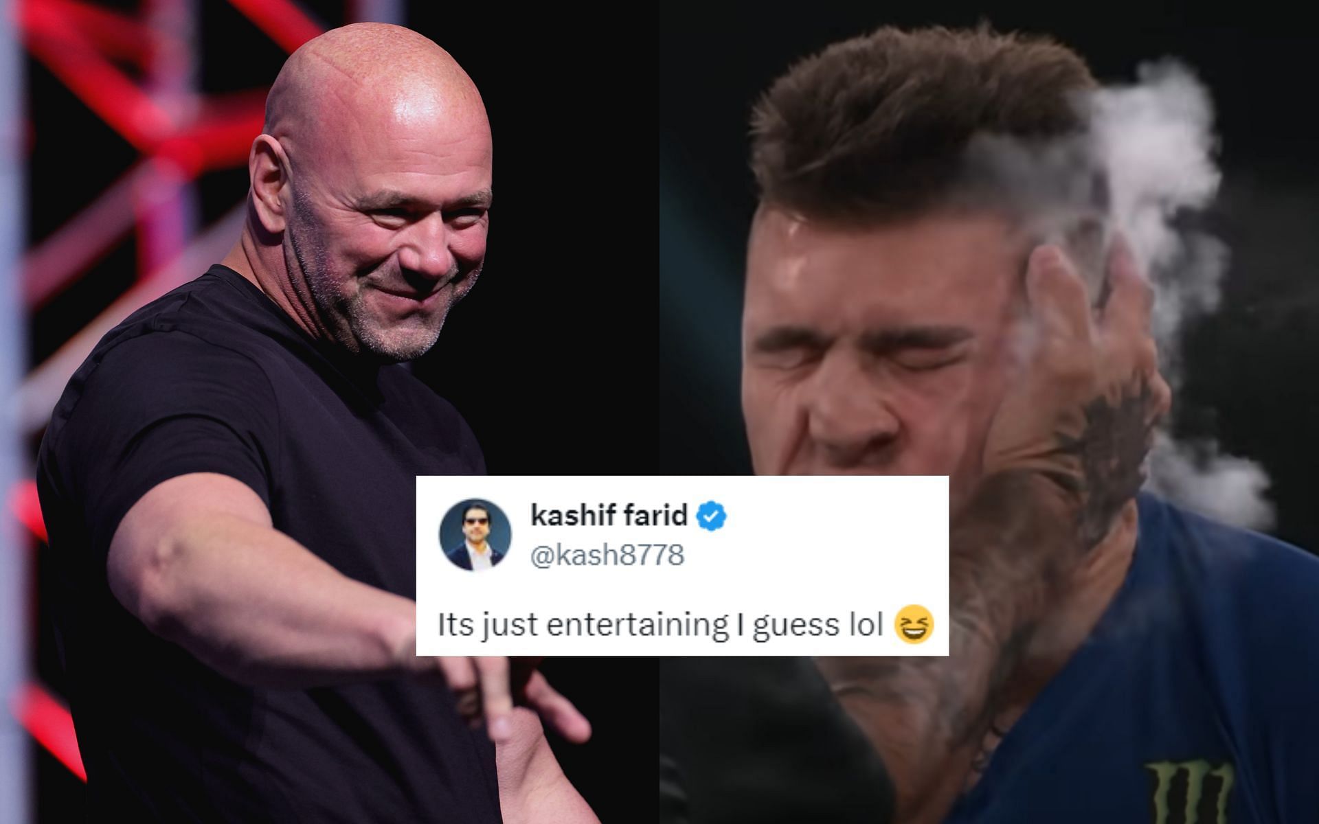 Dana White (left) is highly optimistic about the future of Power Slap (right) [Images courtesy: Getty Images and Power Slap on YouTube]