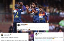 "Wonderful spell by Mumbai Indians blood Nuwan Thushara" - X hails Sri Lankan pacer for bowling heroics vs Bangladesh in 2024 T20 World Cup