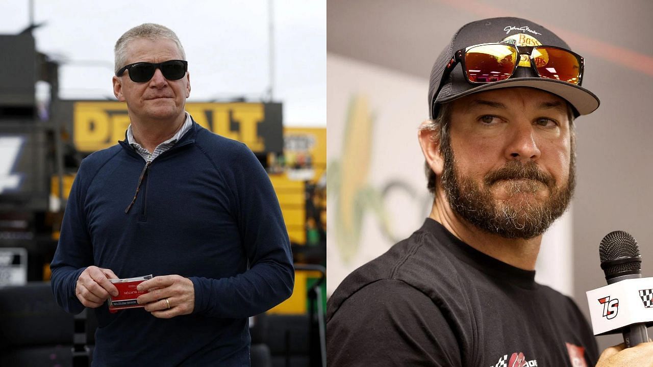 Jeff Burton on Martin Truex Jr.&rsquo;s NASCAR retirement decison (Burton on L and Truex Jr. on R)  