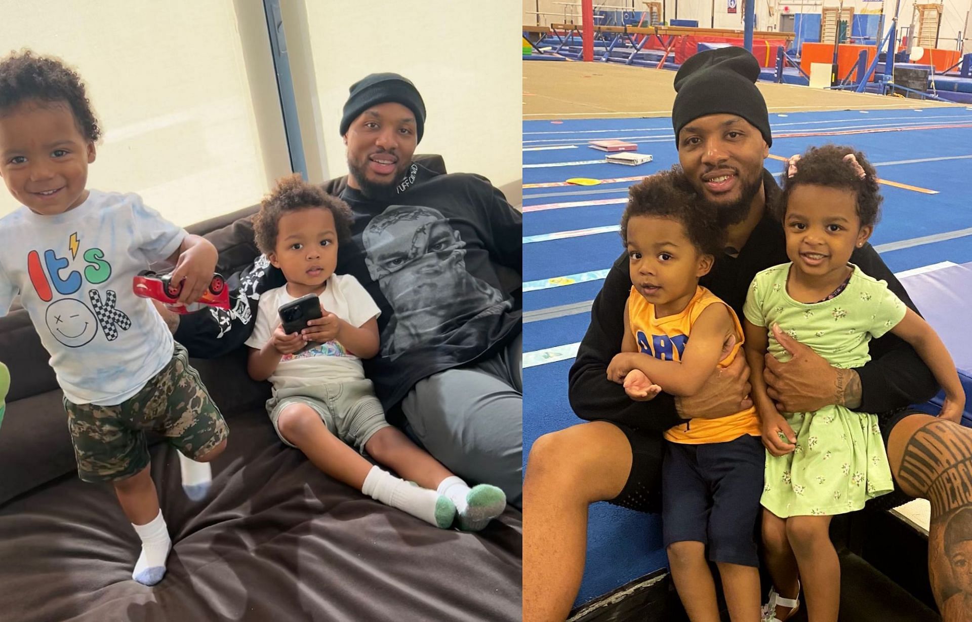 In Pictures: Damian Lillard makes most of his time with kids amid ...