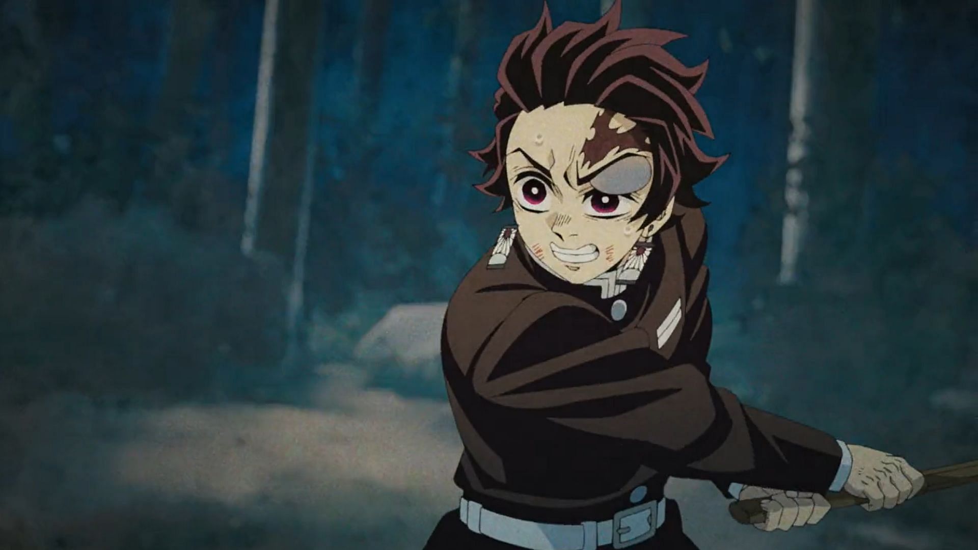 Tanjiro Kamado as seen in the anime (Image via Ufotable)