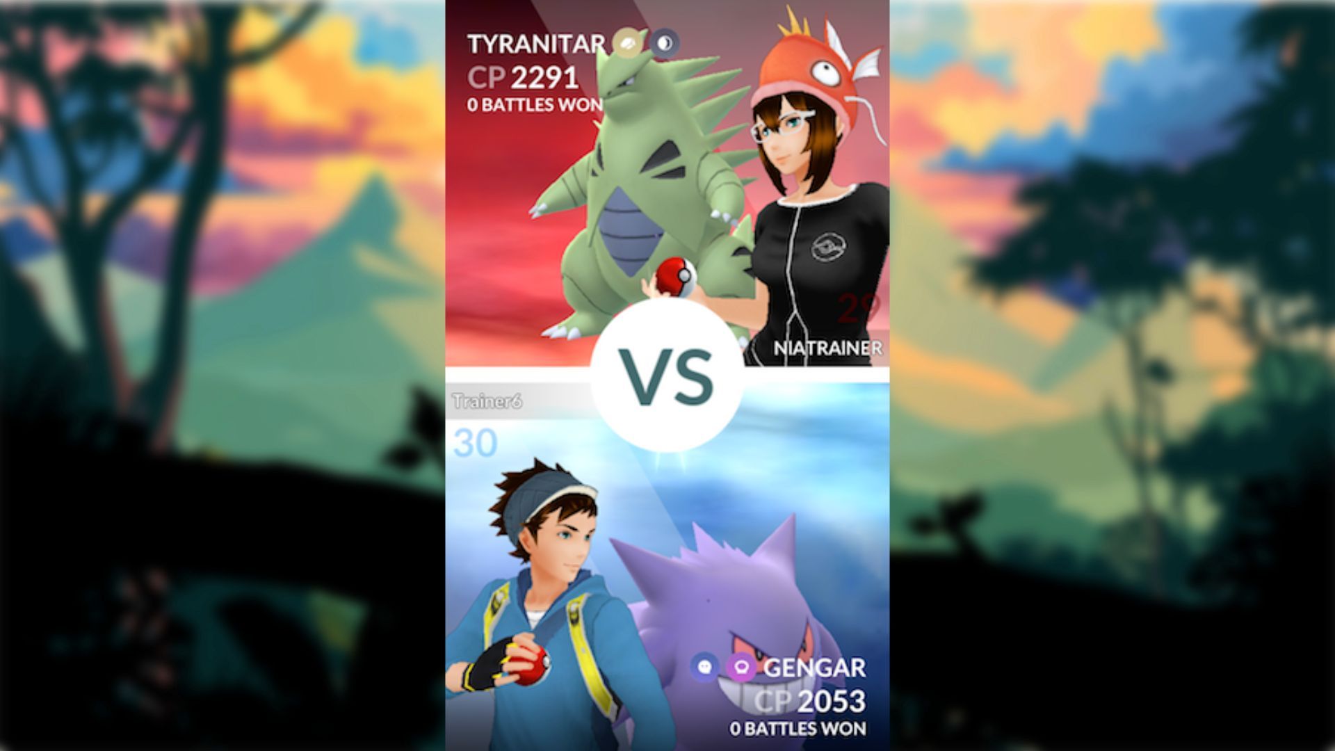 Battling in Gyms in Pokemon GO (Image via Niantic)