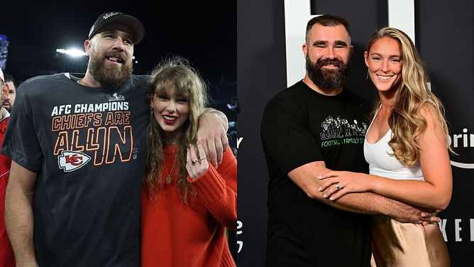 WATCH: Kylie and Jason Kelce arrive for their first Taylor Swift concert in London with Travis Kelce