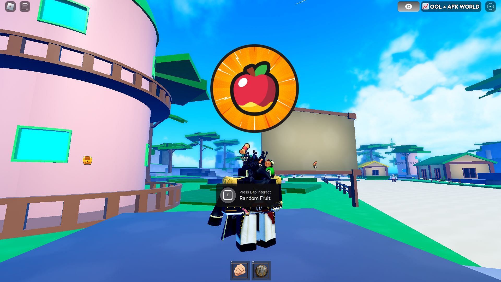 Random Fruit merchant (Image via Roblox)