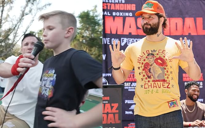 "I could beat him with a flip-flop" - Chael Sonnen's son Thero shares hilarious take about Jorge Masvidal