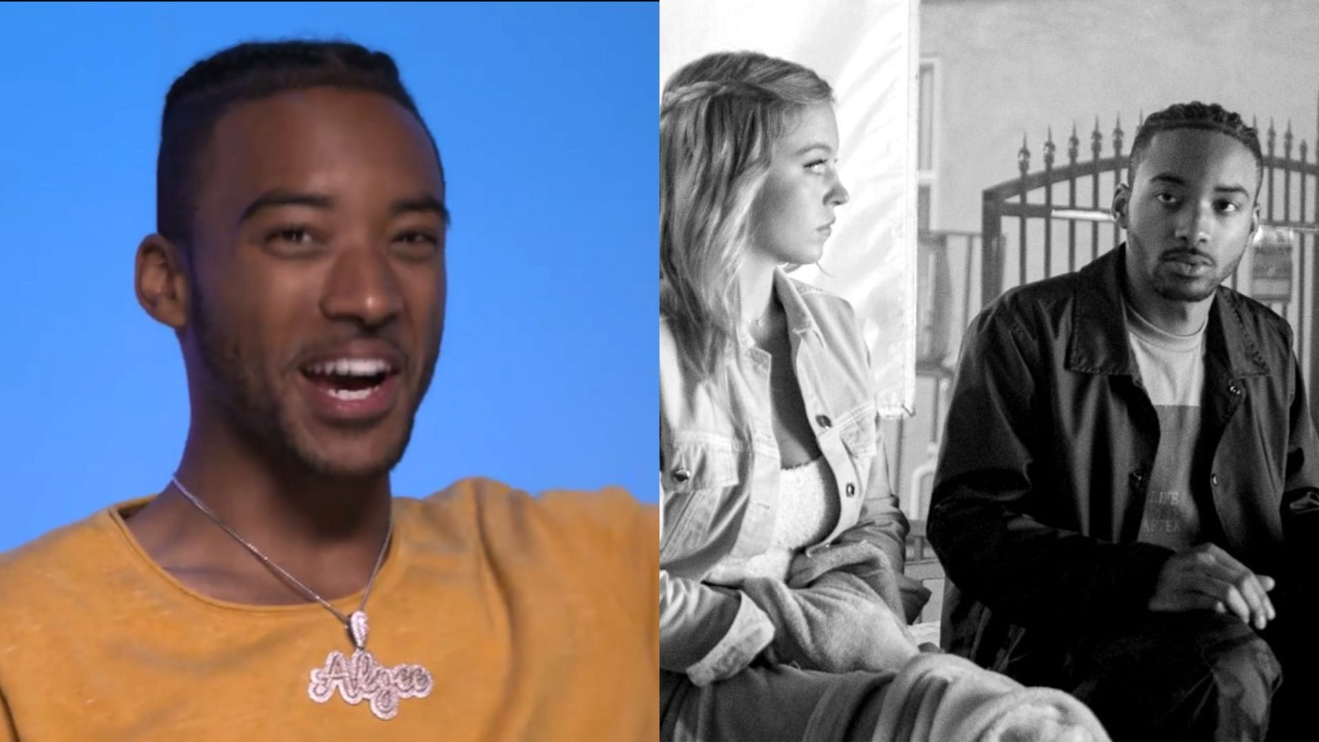 McKay actor Algee Smith with co-actor Sydney Sweeney (Image via Instagram@euphoria)