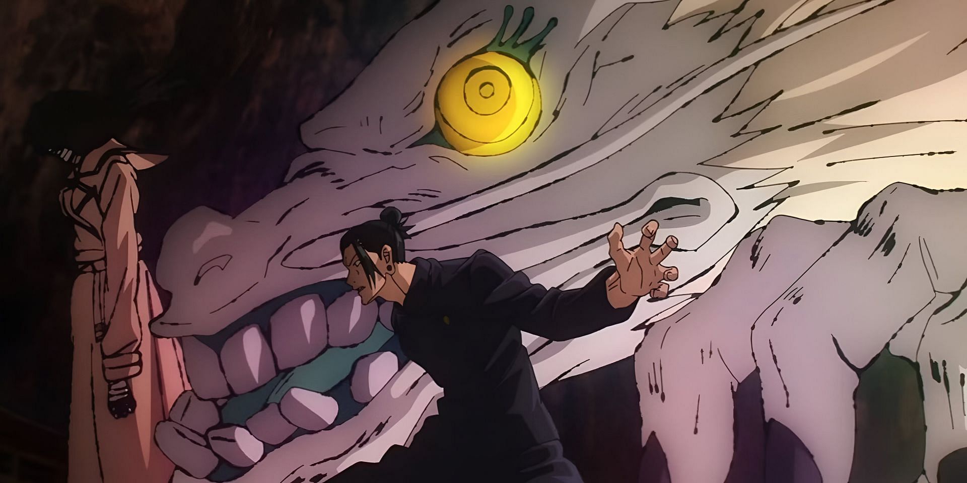 Geto&#039;s cursed technique as seen in the anime (Image via MAPPA)