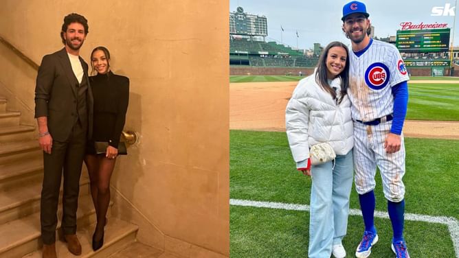 PHOTO: Dansby Swanson's wife Mallory Swanson unveils latest Topps card capturing ceremonial pitch at Wrigley Field