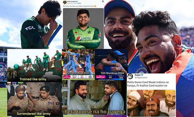 "ICC Male Chokers of the Decade" - Top 10 funny memes after Pakistan's dismal loss vs India in 2024 T20 World Cup