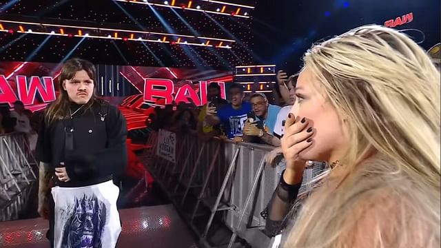 Dominik Myserio and Liv Morgan on RAW.