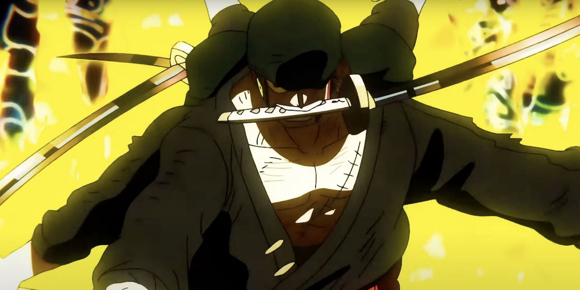 Roronoa Zoro as seen in anime (Image via Toei Animation)