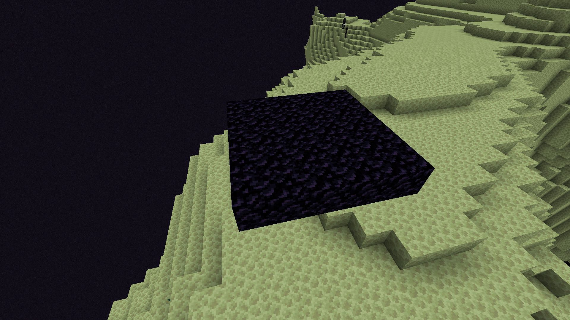 The obsidian end platform will reset and could delete entire inventories (Image via Mojang)