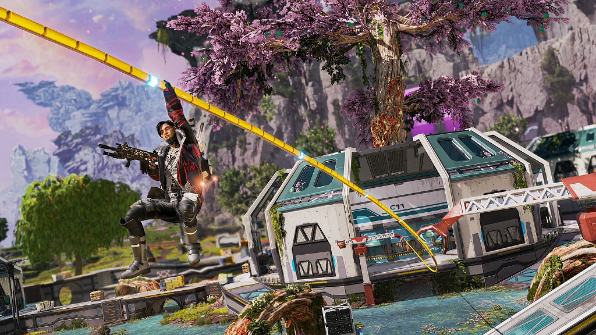 Horizontal Launcher animation sequence file leaked in Apex Legends (Image via EA)