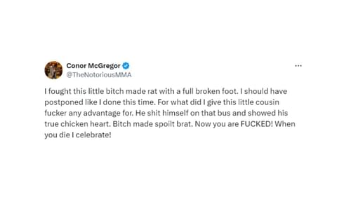 Conor McGregor's deleted tweet