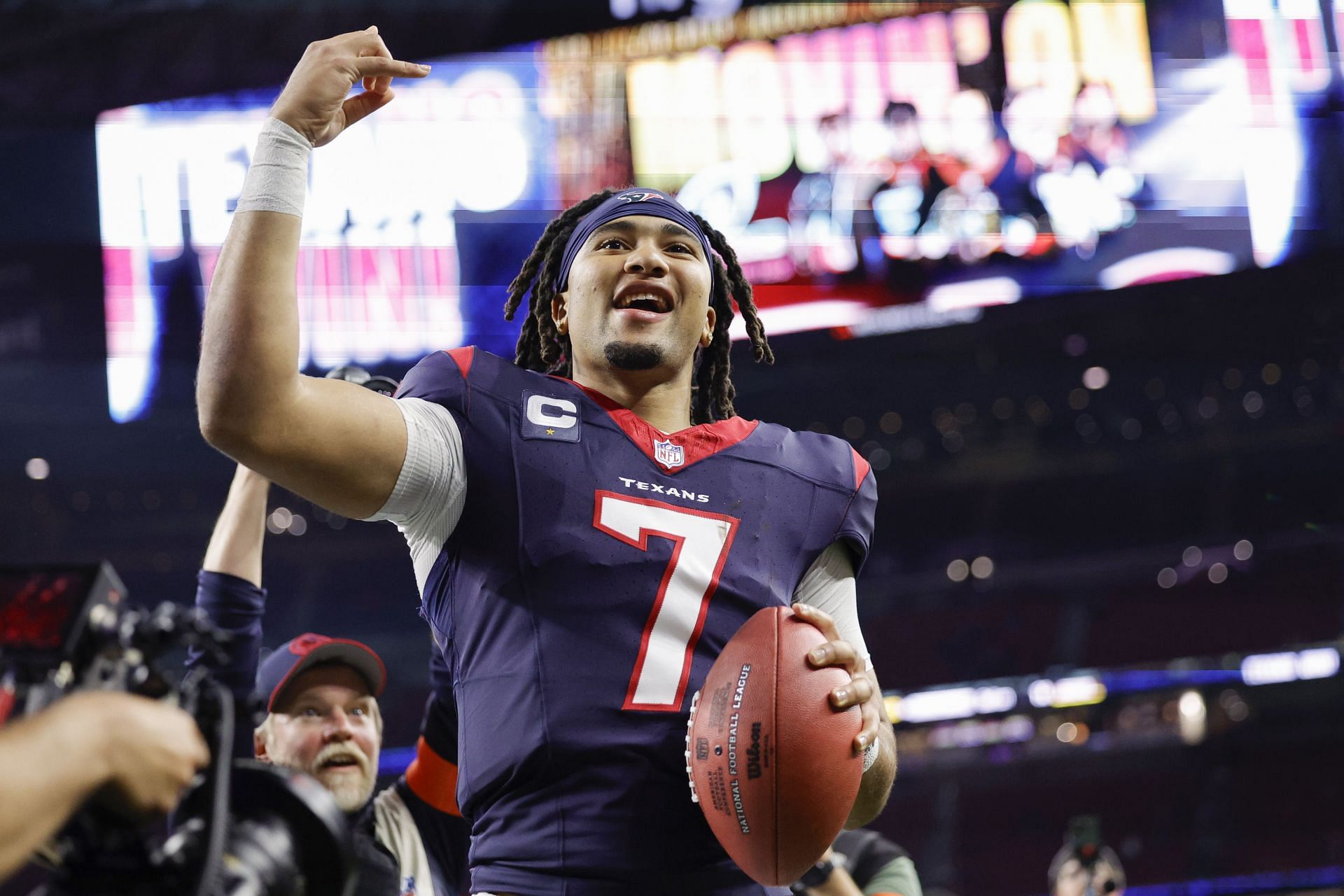 CJ Stroud at AFC Wild Card Playoffs - Cleveland Browns v Houston Texans