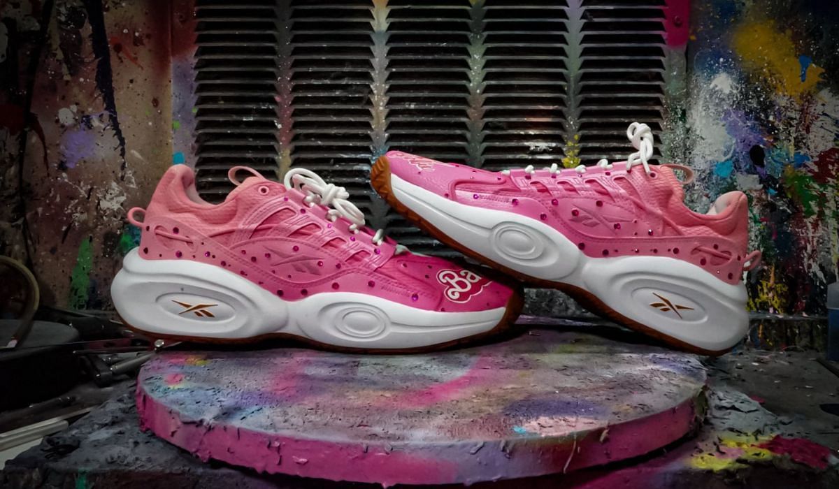 Reese will wear &quot;Barbie&quot; edition Reebok sneakers in the game against Indiana Fever. (Credit: Marvin Baroota)