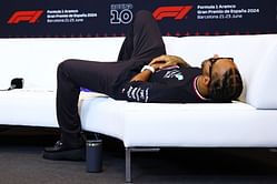 "What is this music, I was listening to Bob Marley": Lewis Hamilton comments on social media post of him lying on the couch before press conference